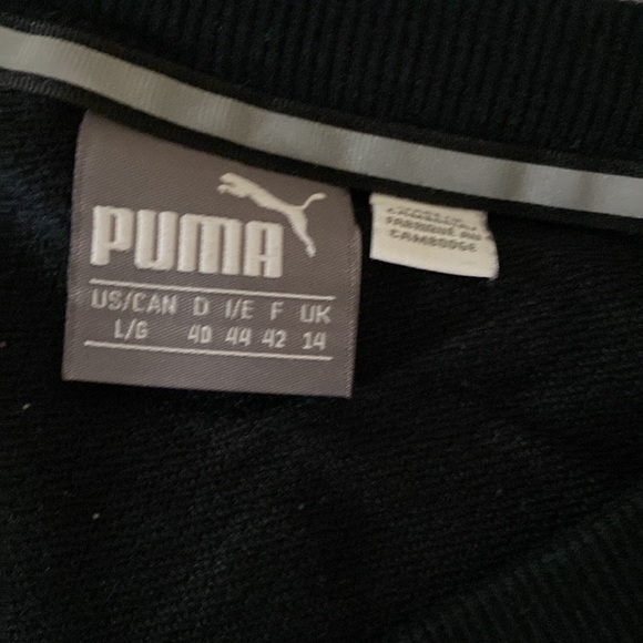 Black Puma long sleeve top. Size L. - Picture 2 of 6